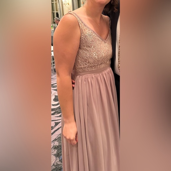 JJs house light purple size 6 black tie dress - Picture 4 of 6